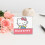 Placa de acrílico da Hello Kitty com frase inspiradora 5
