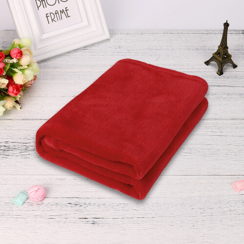 Children's Flannel Blanket Soft Warm Red50x70cm 1