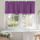 Purple Modern Solid Valance 60x18in Rod Pocket Light 4