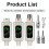 2X 2.4G Wireless Microphone Converter UHF Transmitter XLR Transmitter Receiver Adapter 48v, A 6