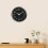 Laxiabr Wall Clock Black 12 Inch Silent Quartz 5
