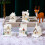 Kerstdorpje van hars met warm licht 3,1 x 2,2 x 1,8 5