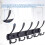 Wall Mounted Coat Rack Black with 5 Hooks 4