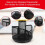 Desk Pen Holder Black Metal Mesh Organizer 5 Compartments 3