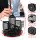 Desk Pen Holder Black Metal Mesh Organizer 5 Compartments 4
