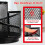 Desk Pen Holder Black Metal Mesh Organizer 5 Compartments 5