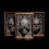 Gothic Resin Photo Frame Set of 3 Grey 4