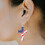 Xing Independence Day earrings cross shape 1 pair 5