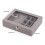 Velvet Ring Organizer Box with Clear Cover Grey 3