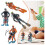 Conjunto de miniaturas de mergulhadores, brinquedos e decoração. 4
