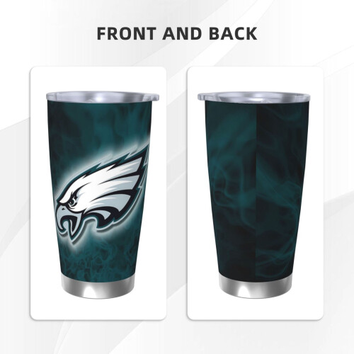 Eagles fodboldtema termokrus 20oz rustfrit stål 2