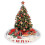 Jupe de sapin de Noël en dentelle à franges 122 cm 4