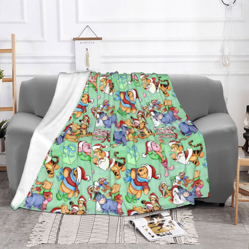 Couverture en flanelle Winnie l'Ourson 80" x 60" 1