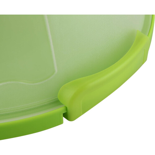 Portable cake carrier green translucent dome 10.4 inch 2