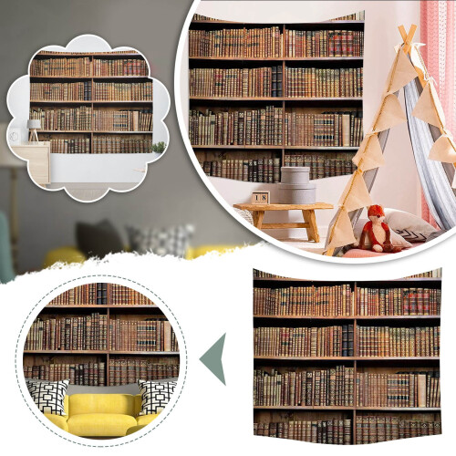 Vintage-Wandteppich für Bücherregal, 1-teilig 1