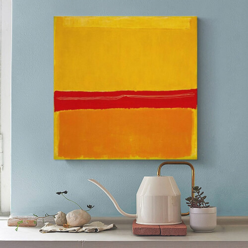 Mark Rothko Κίτρινο Πορτοκαλί Κόκκινο 1949 καλλιτεχνική εκτύπωση 24x24 ιντσών 2