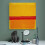 Mark Rothko Κίτρινο Πορτοκαλί Κόκκινο 1949 καλλιτεχνική εκτύπωση 24x24 ιντσών 4