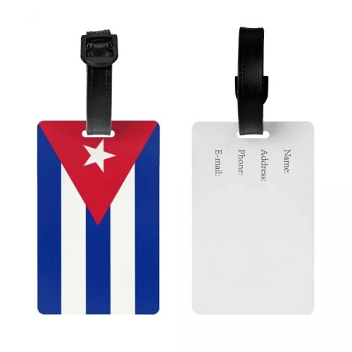 Cuba Flag Luggage Tags for Suitcases 2-Pack 2
