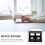 Support pour ordinateur portable sous bureau, rangement pour tablette et clavier 4