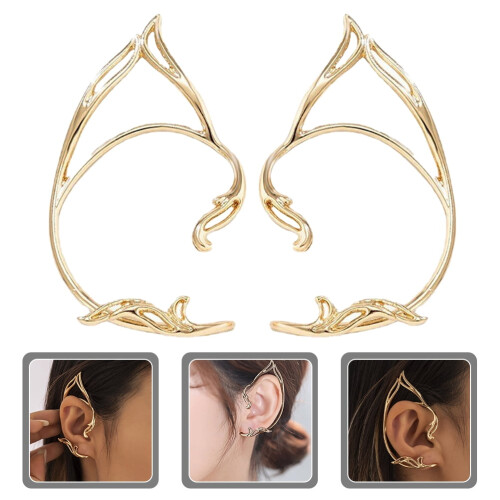 Øremanchetter uden piercing Clip-on øreringe Fantasy Cosplay Wrap 1