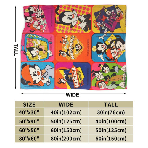 Animaniacs pluche plaid 50x60 inch 2