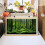 Wald-Aquarium-Poster, PVC-Klebe-Hintergrund, 76 x 46 cm 1