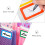 WSTEER name tag stickers writable self-adhesive 200 pcs 5