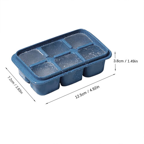 VOSS Silikon-Eiswürfelform mit Deckel und Aufbewahrungsbox 2