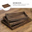 Plateau de service en bois, palette de rangement, 2 pièces 4