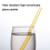 Clear Glass Drinking Straws Reusable Wide Bore 6 Pack 3