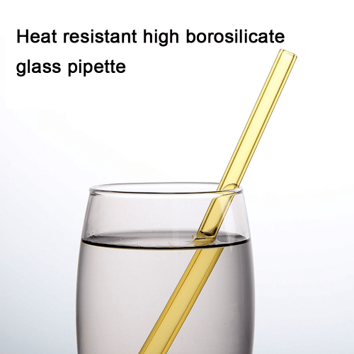 Clear Glass Drinking Straws Reusable Wide Bore 6 Pack 2