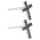 Xing cross stud earrings for women small pair 2