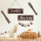 Semne decorative din lemn „Aceasta este noi” cu text rustic, 4 buc. 4