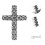 Xing cross stud earrings for women small pair 4