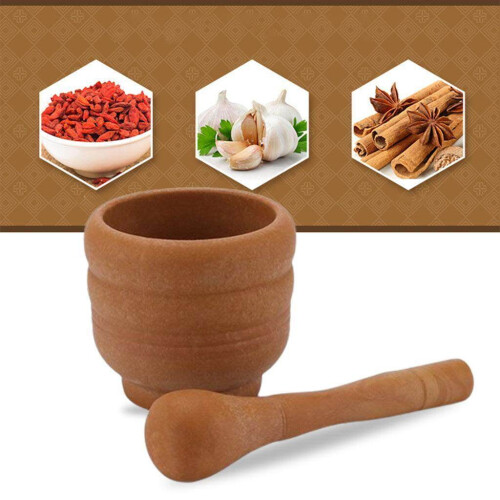 TrueClos mortar and pestle set solid stone 1 piece 1