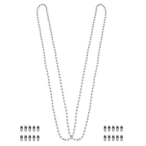 Pull Chain Replacement for Ceiling Fan Light Silver 1m with 1