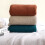 Wool Knitted Sofa Blanket Solid Color 150x200cm 4