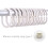 Ensemble de 12 anneaux de rideaux en silicone transparent 3