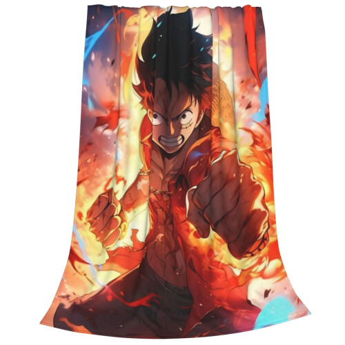Couverture polaire douce One Piece, jeté de 203 cm x 152 cm 1
