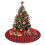 Juletreskjørt Fraser Tartan 76 cm 4