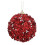 Christmas Ball Ornament Red Glitter 8 cm 4