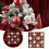Christmas Tree Balls Ornament Set Red White Shatterproof 2