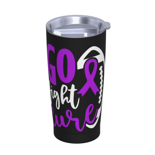 Lilla Alzheimers-bevidsthedsglas i rustfrit stål 20oz 1