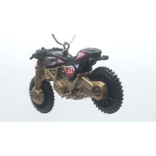 Ducati Scrambler Christmas Ornament Black White Decal 1