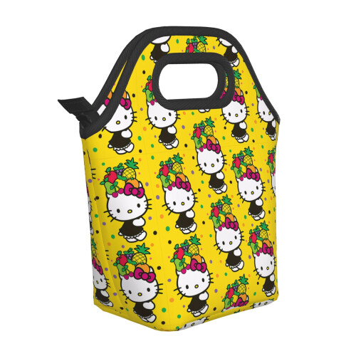 Sac à lunch isotherme Hello Kitty en polyester pliable (1 pièce) 1