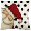 Conjunto de 4 capas de almofada vermelhas de Natal com boneco de neve, 45x45cm. 5