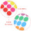Αυτοκόλλητα Xing5Sheets of Circle Dot, Ετικέτες, Αυτοκόλλητα Dot, Χρωματιστές Ετικέτες 3