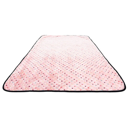 Manta para animais de estimação em fleece macio e quente com estampa de bolinhas, 127 x 152 cm (50 x 60 polegadas). 1
