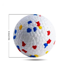 (red) 1pc Dog Toy Durable Crew Ball Pet Grinding Teeth Toy For Dog Interactive Supplies Chew Pet Interactive Supply Accessory