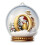 Yellow Crystal Acrylic Christmas Tree Initial Ornament Set 2